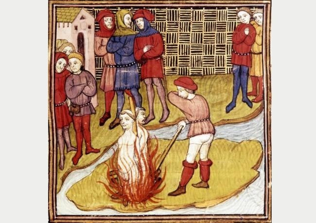 сжигание костер казнь