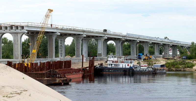 Обновленный мост через Припять 