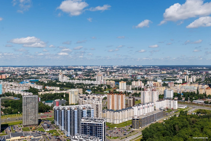 минск с высоты здания