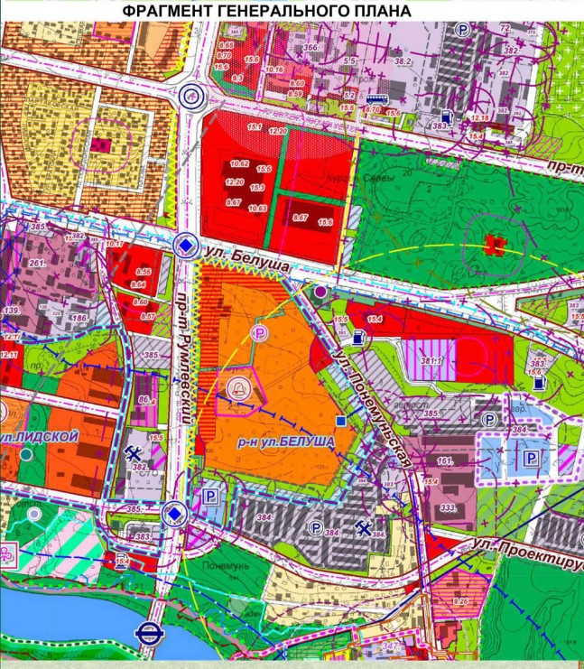 план застройки района 