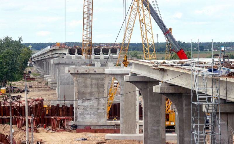 Реконструкция моста в Мозыре