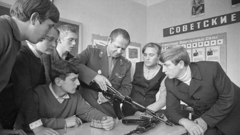 военная подготовка урок школа СССР