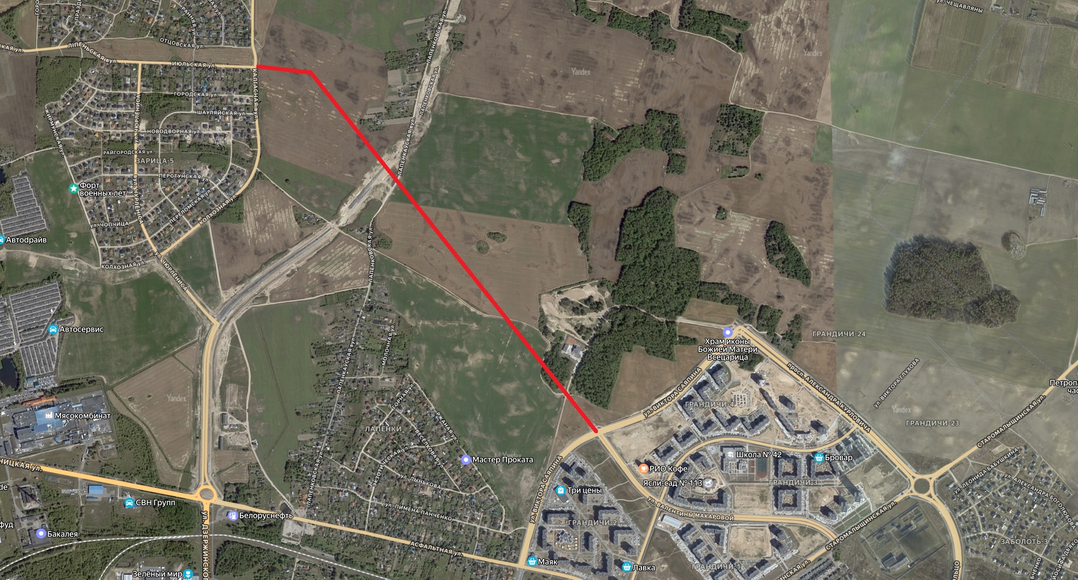 Новая магистраль, соединяющая Грандичи и Зарицу, появится в Гродно 