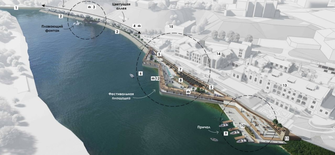 Набережная в Гродно