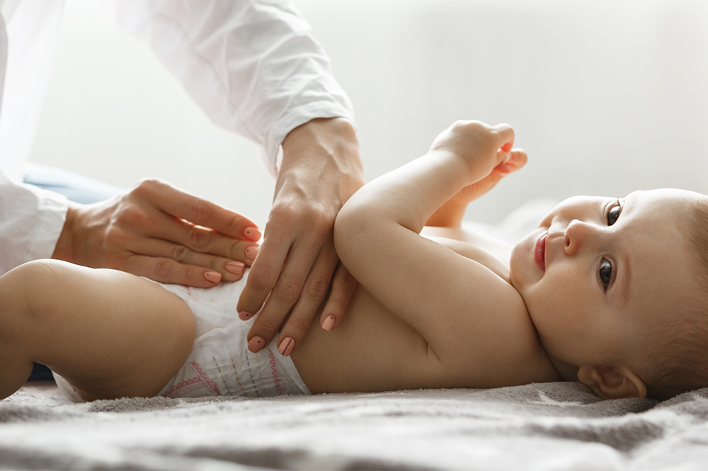 Замена подгузника