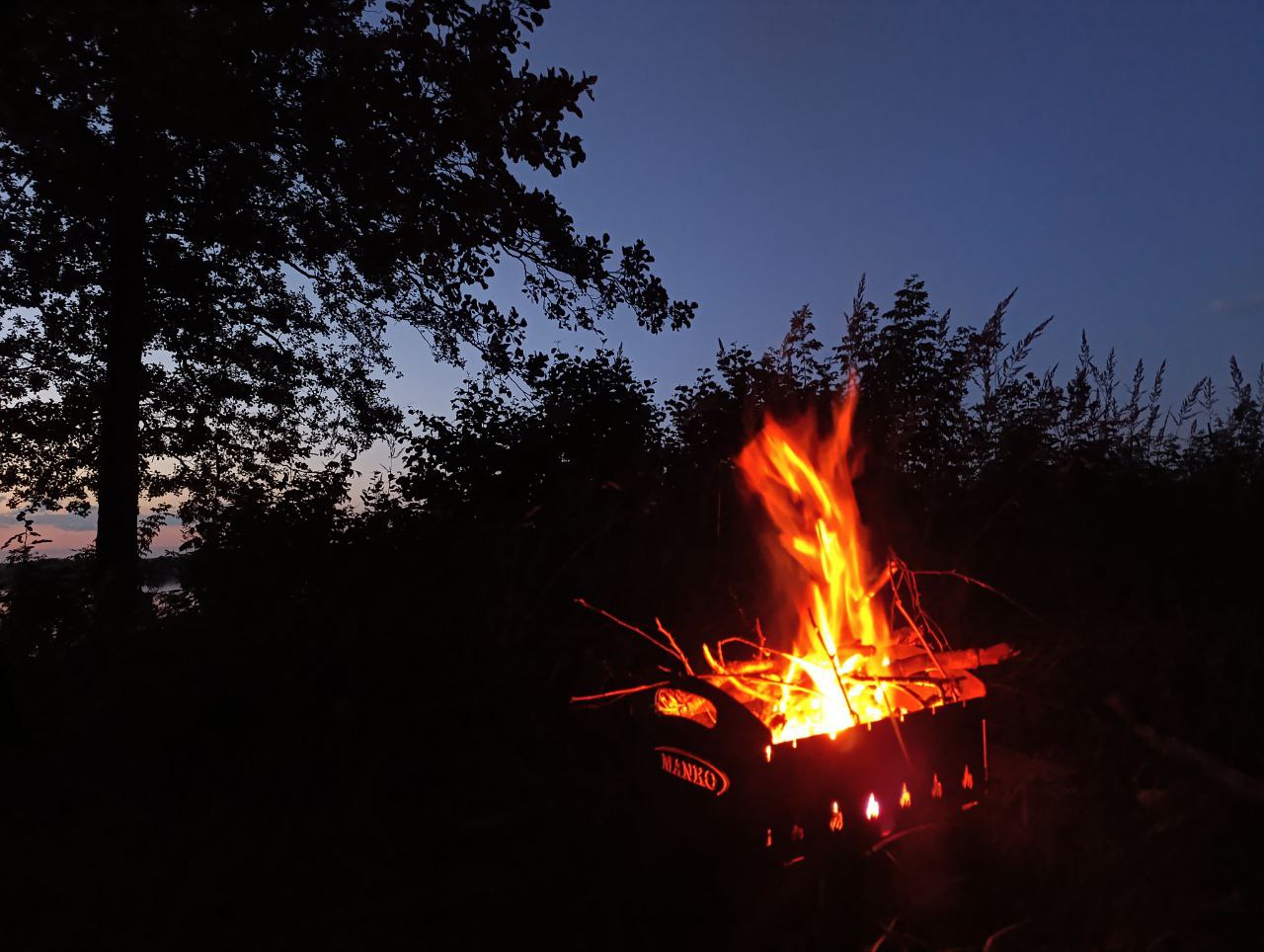 Осиповичское водохранилище костер
