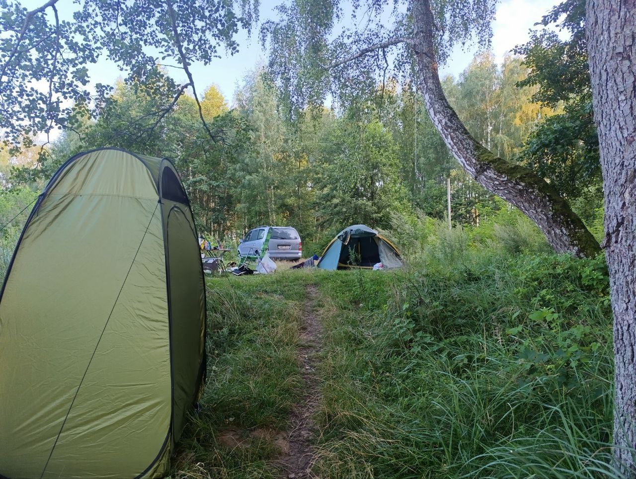 Осиповичское водохранилище палатки