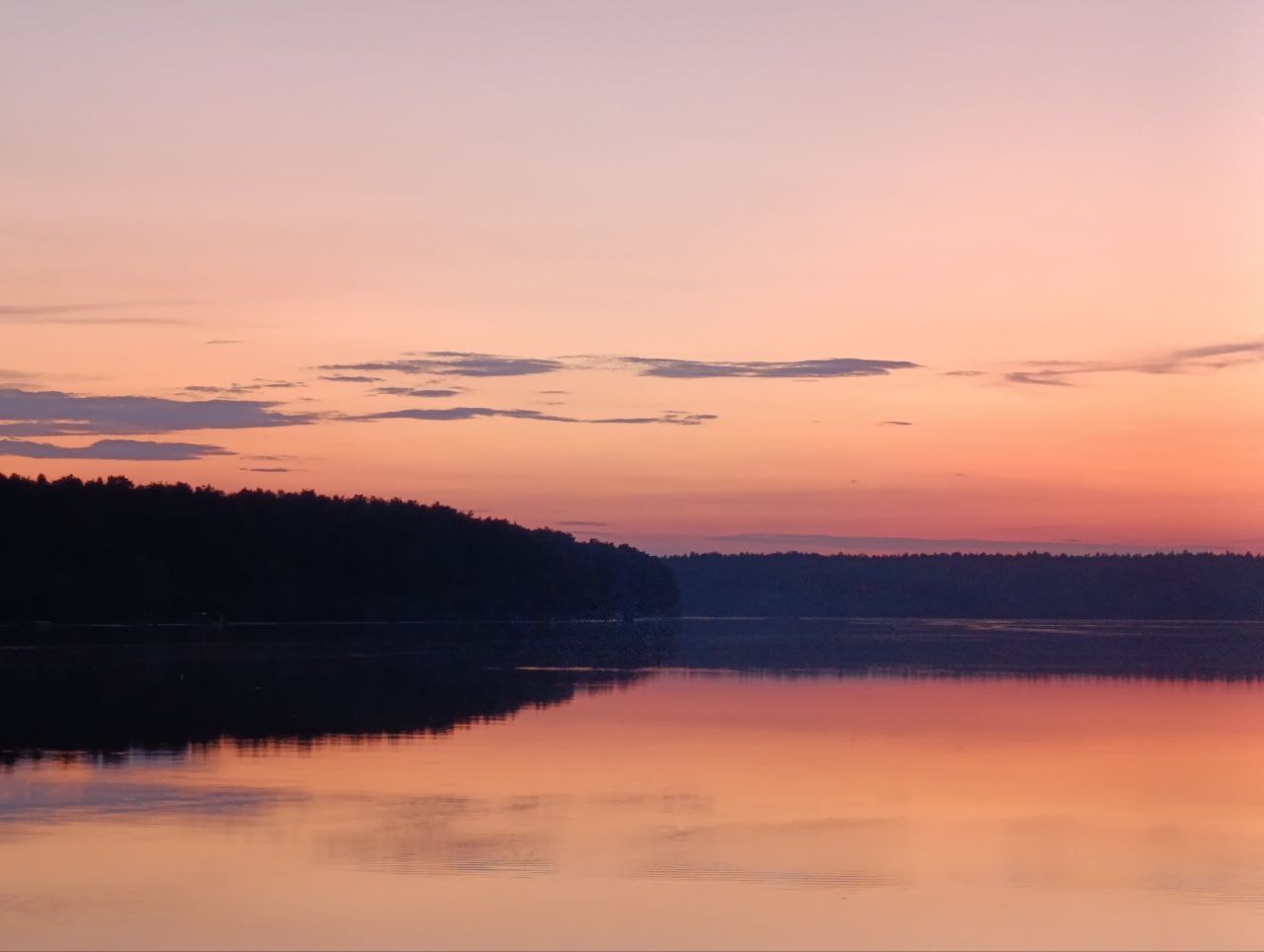 Осиповичское водохранилище закат