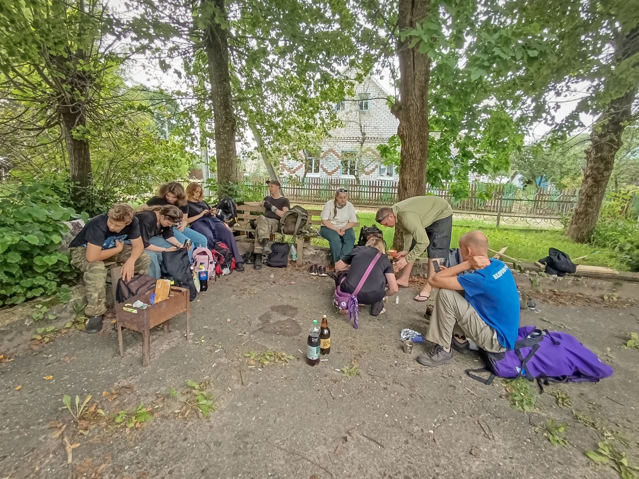 поход туристы туризм Городок 