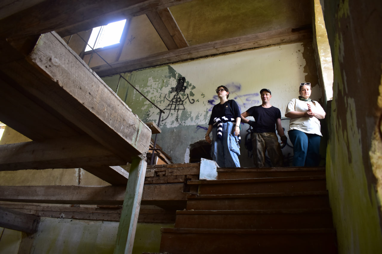 поход туристы туризм мельница Городок