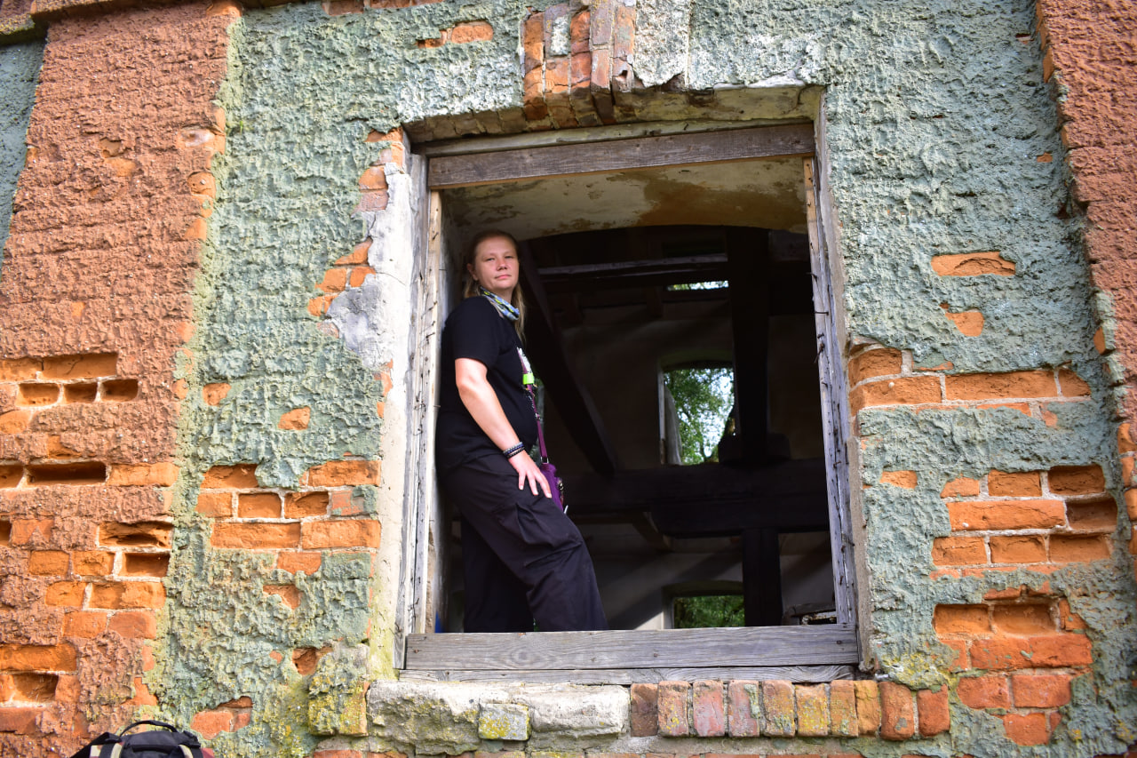 поход туристы туризм мельница Городок