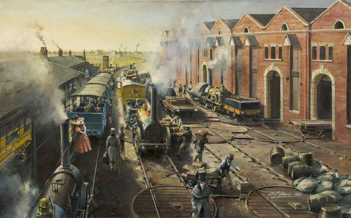 железная дорога открытие паровоз