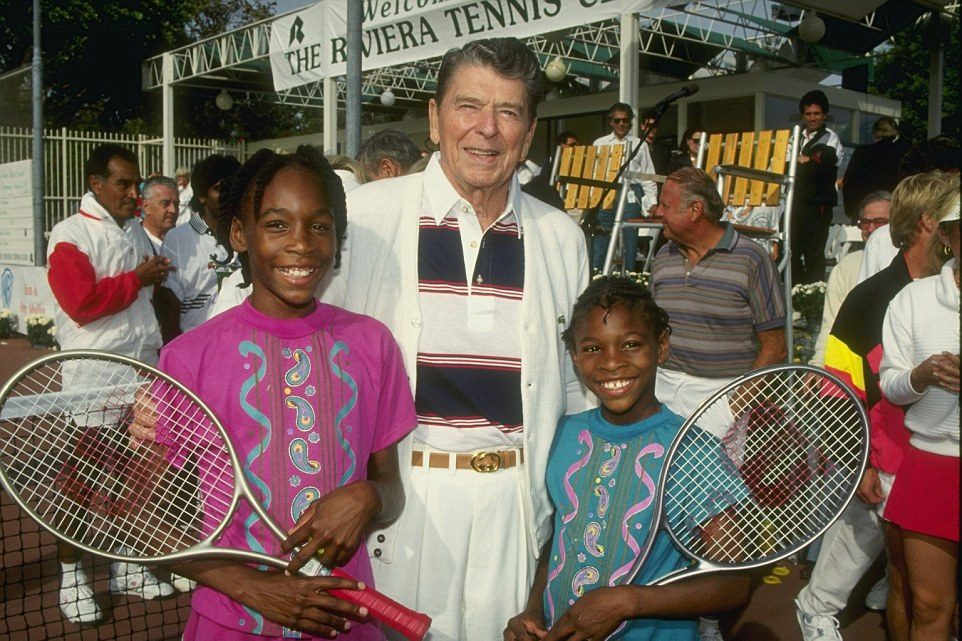 Сестры Уильямс в детстве