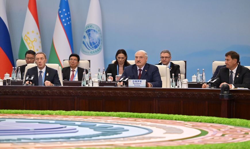 Александр Лукашенко на саммите ШОС