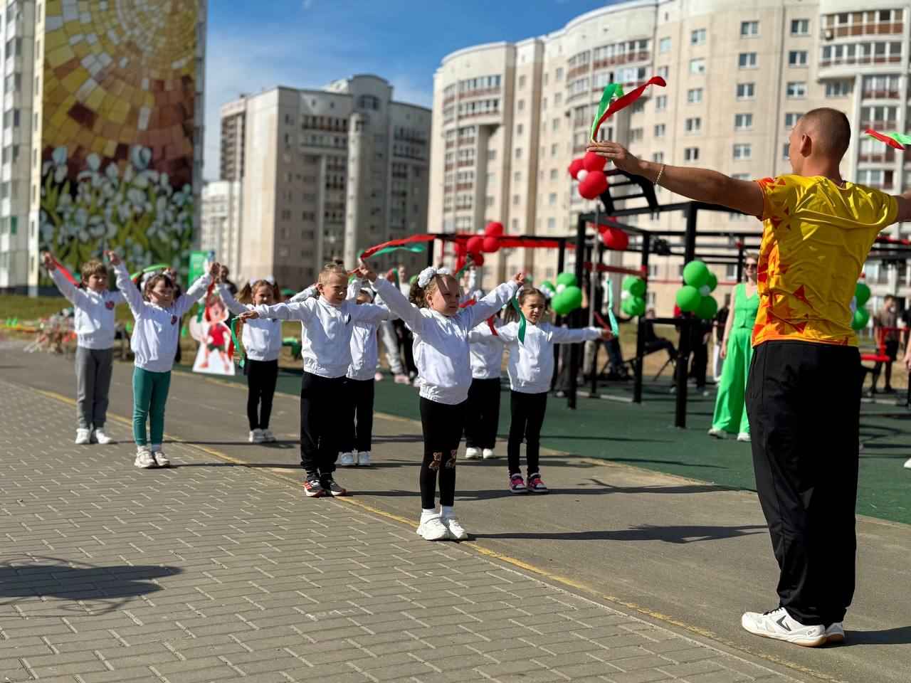 Спортплощадка, открытие