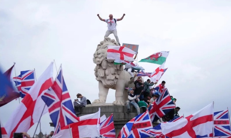 Правый протест в Лондоне