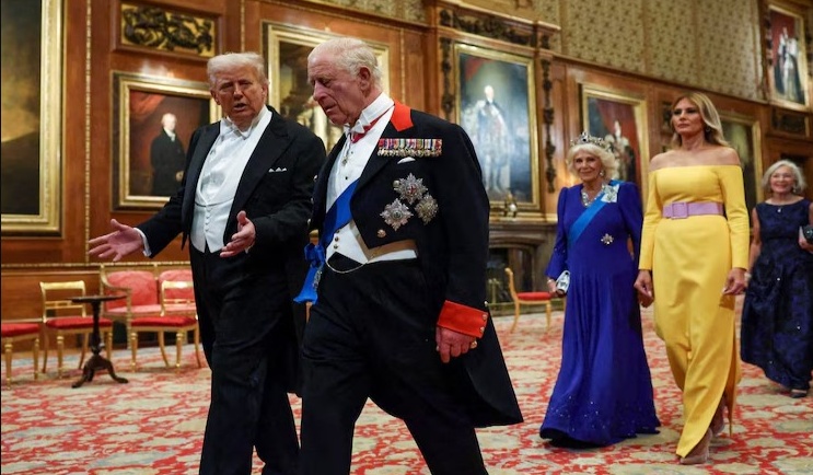 Трамп в гостях у короля Великобритании