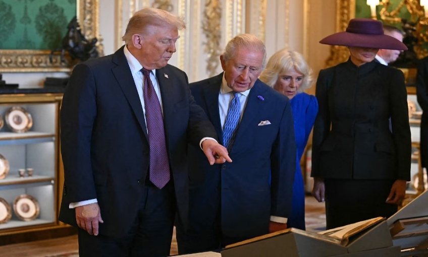 Трамп в гостях у короля Великобритании 