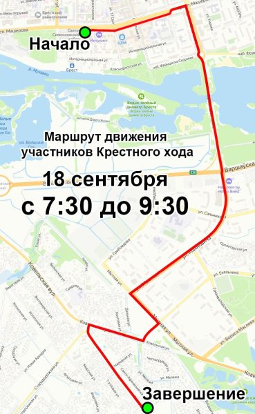 Маршрут Крестного хода