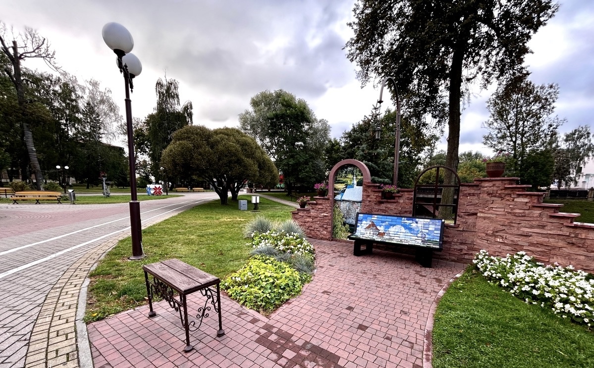 Скамейка-пазл 