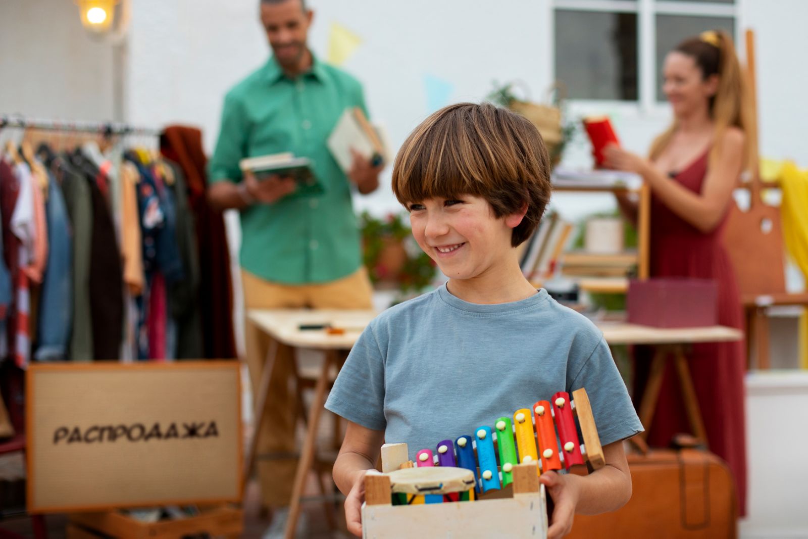 мальчик с подарками