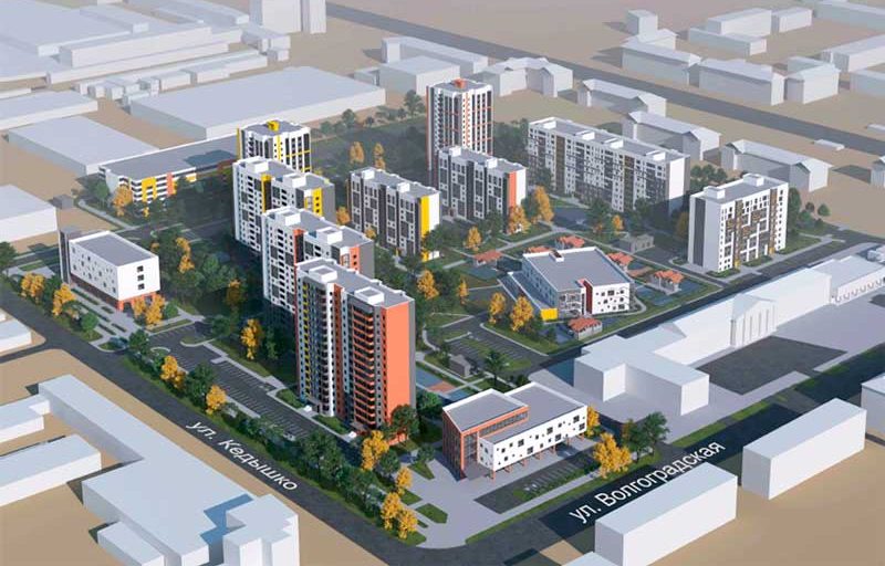 Макет участка. где построят новый комплекс