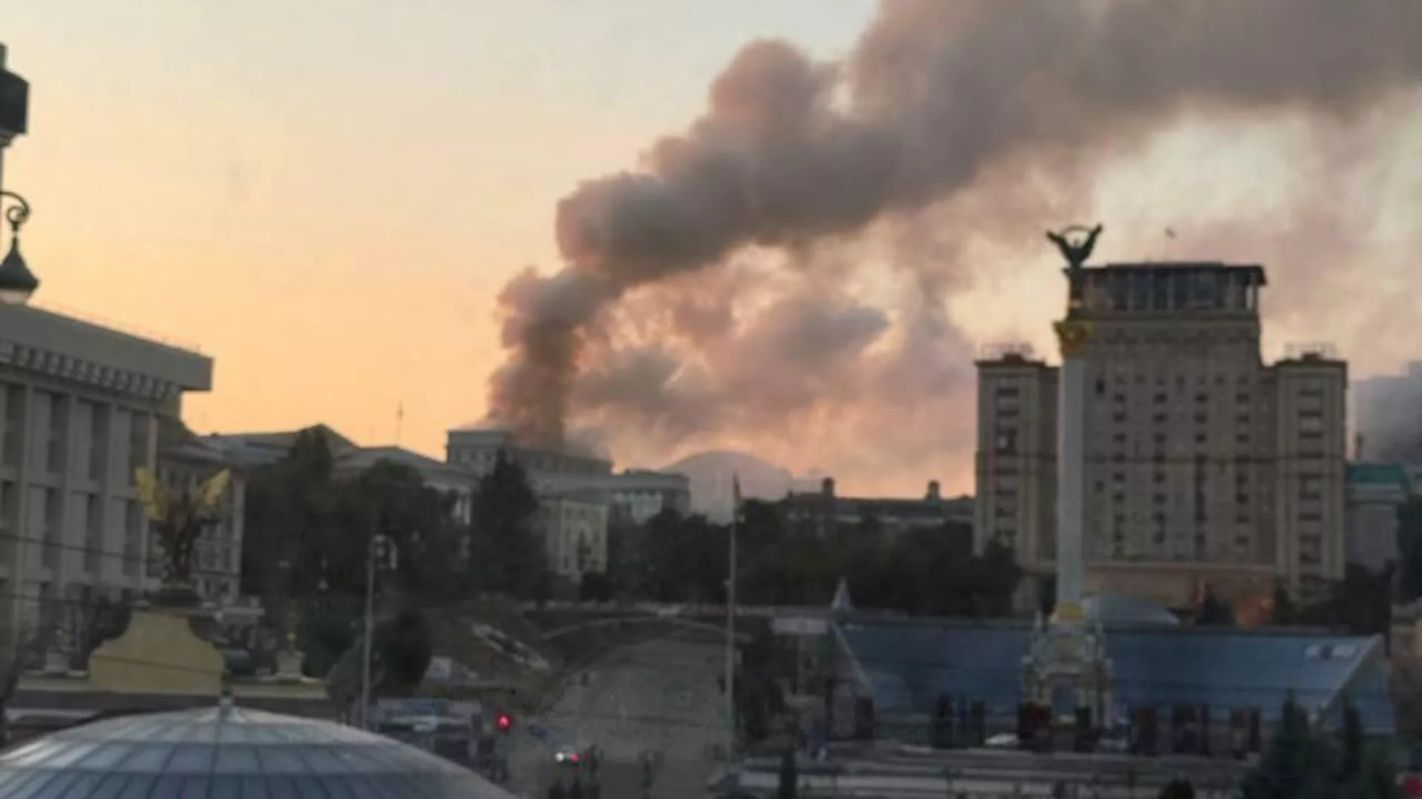 пожар Киев дом правительства