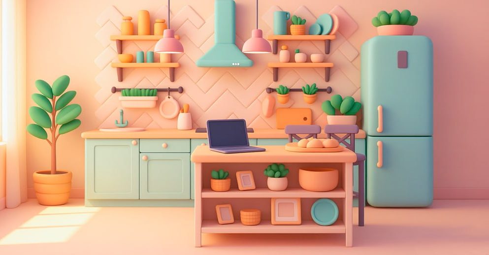 холодильник на кухне