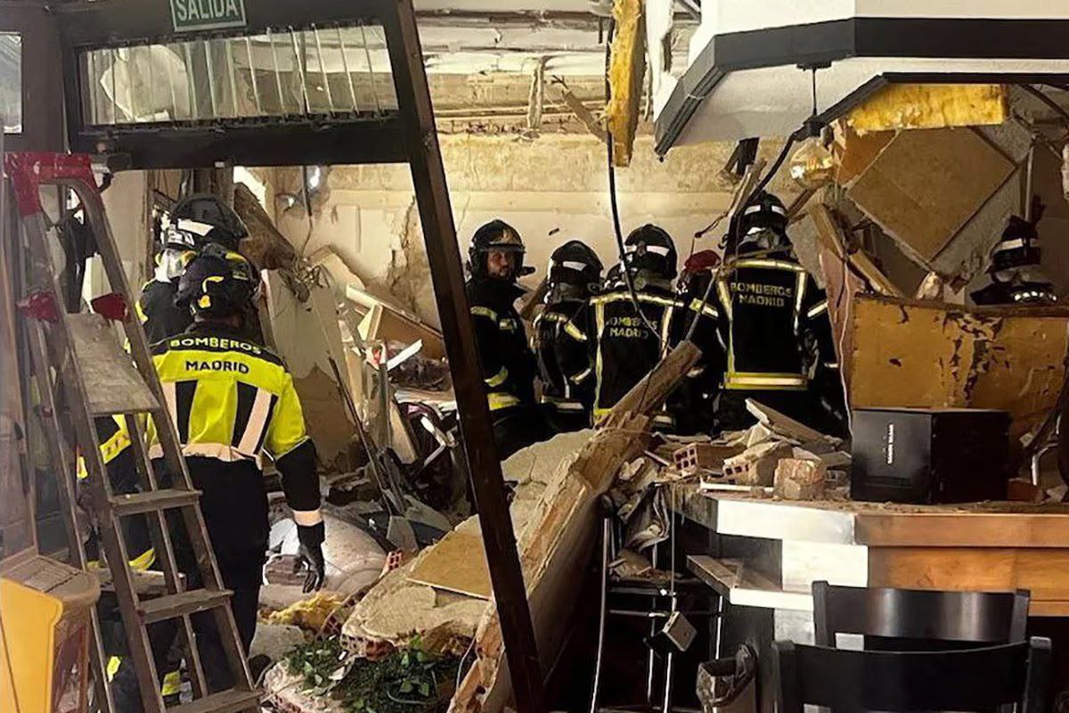 взрыв спасатели Мадрид