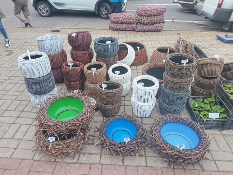 плетеные корзины