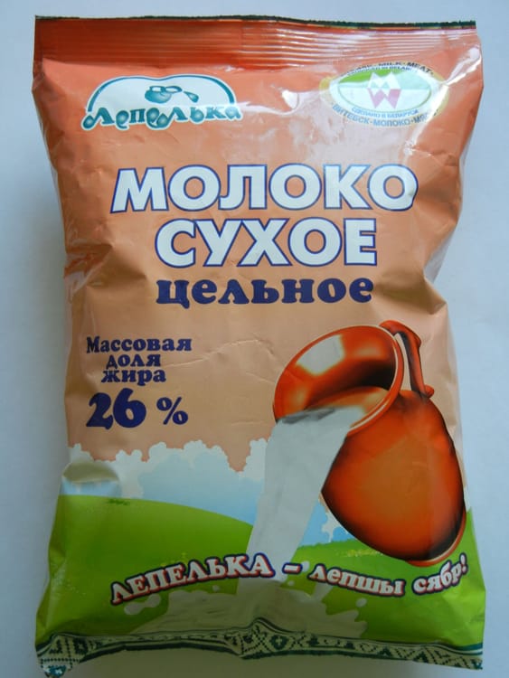 Сухое молоко от "Лепельки"
