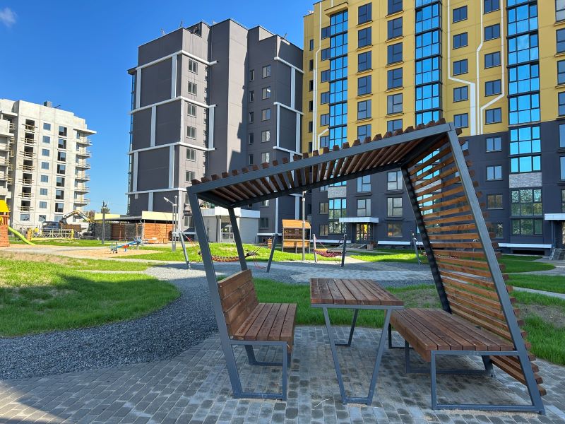 благоустройство территории двора 