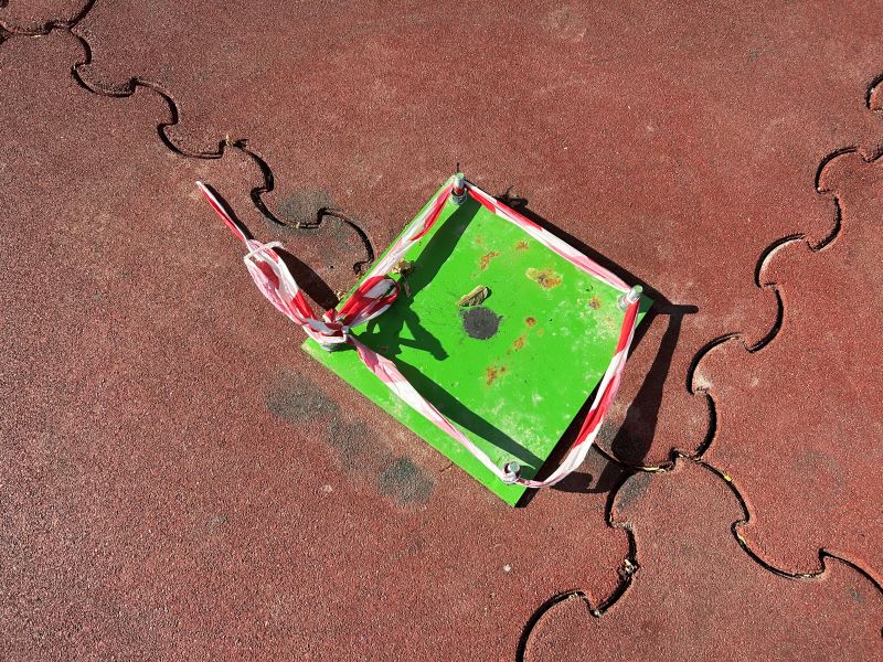 сломали карусель в Гродно 