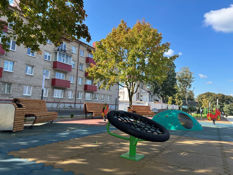 сквер на улице Дарвина в Гродно 