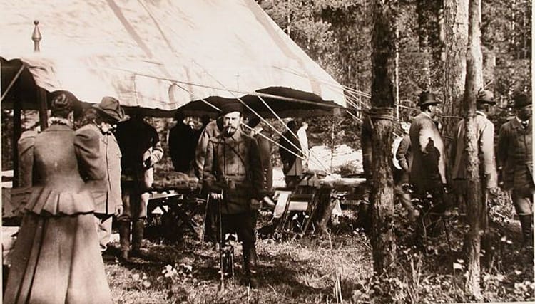 Николай II на охоте в Беловежской пуще