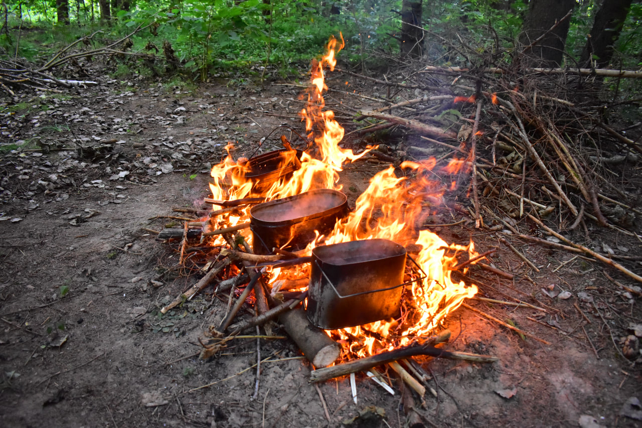 котлы на огне