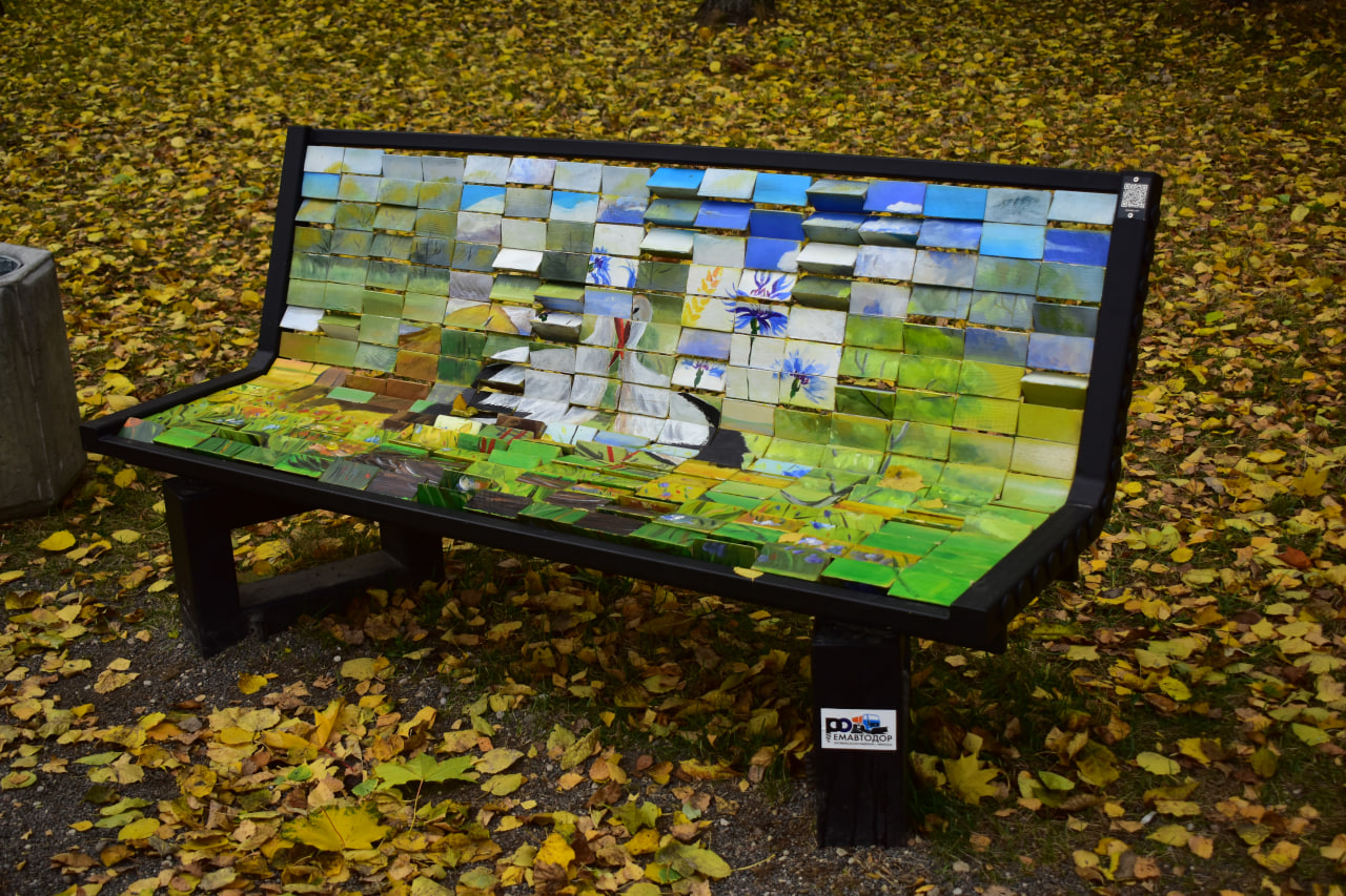 скамейка пазл