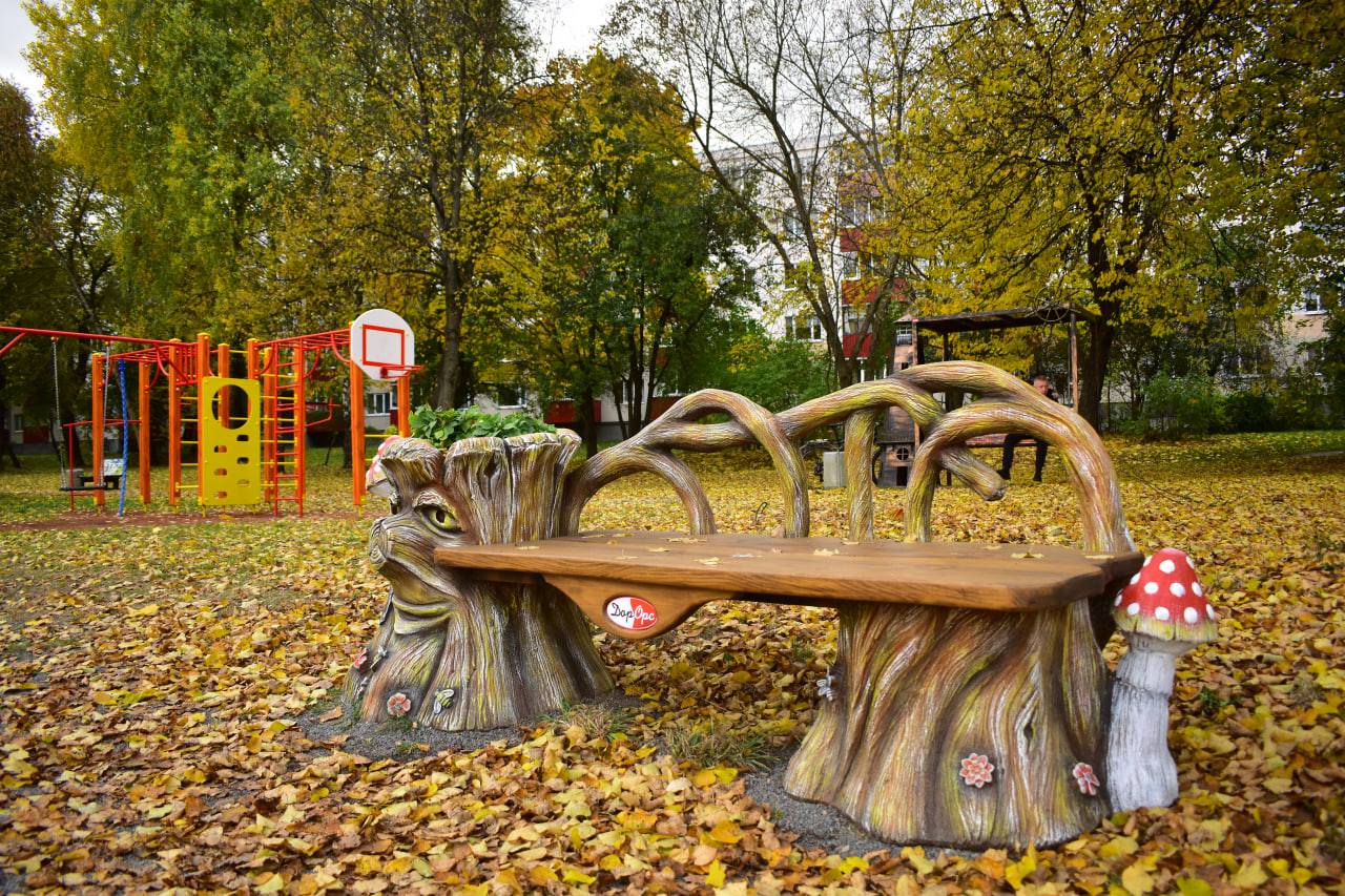 необычная скамейка