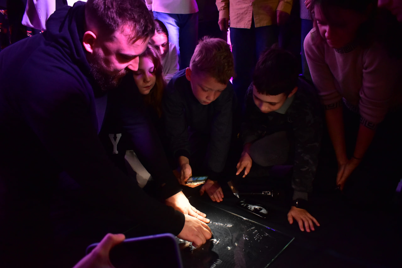 рисунок на стекле