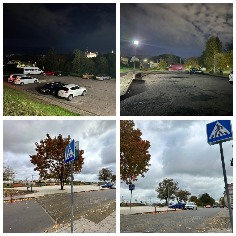 парковка на улице Дарвина в Гродно 