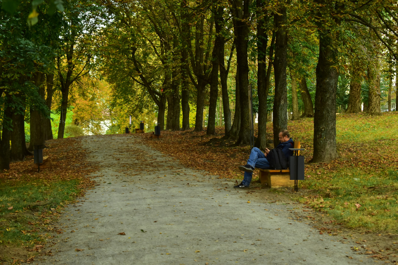 отдых осень сквер Котовка
