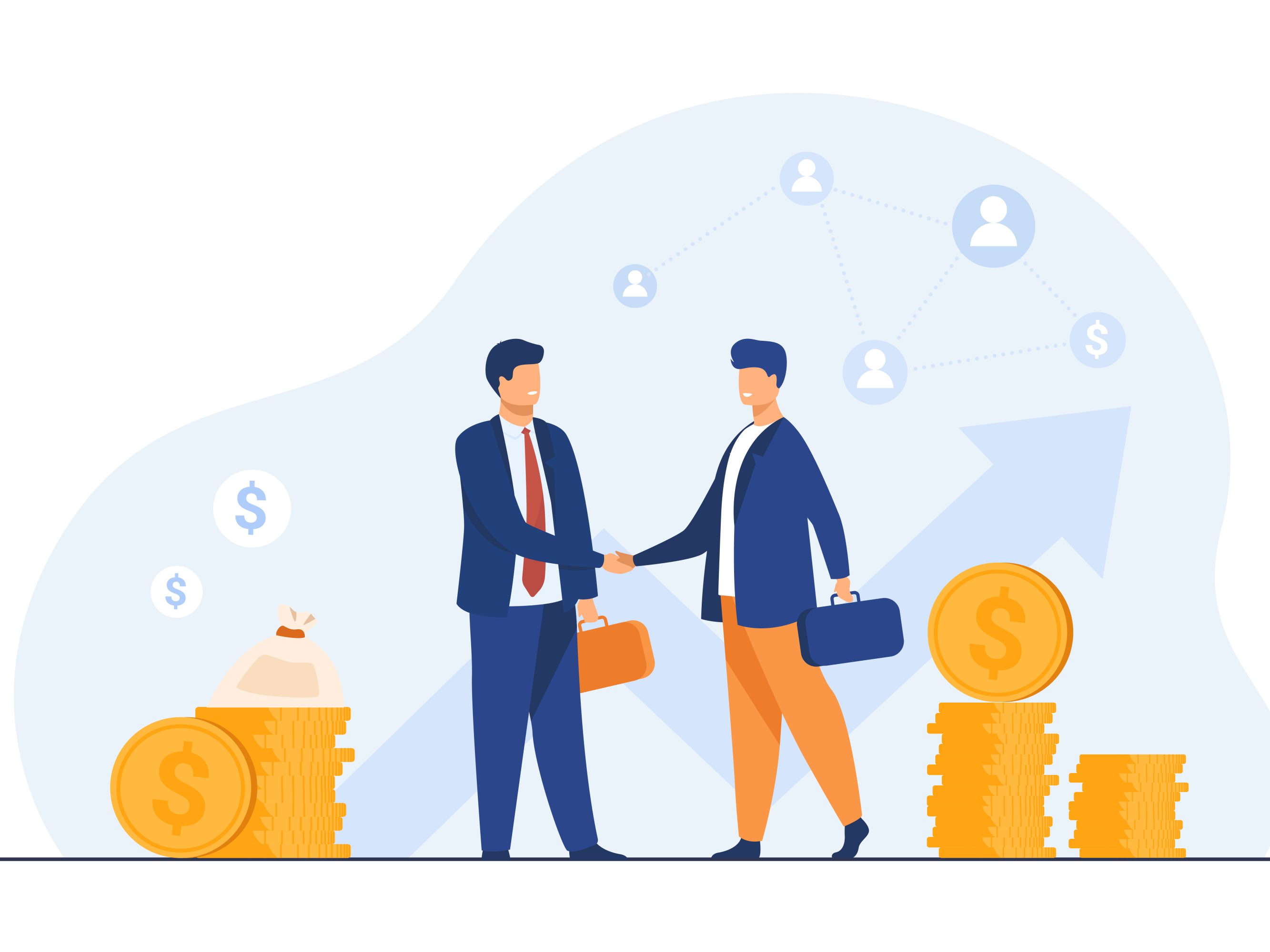 Два человека пожимают руки