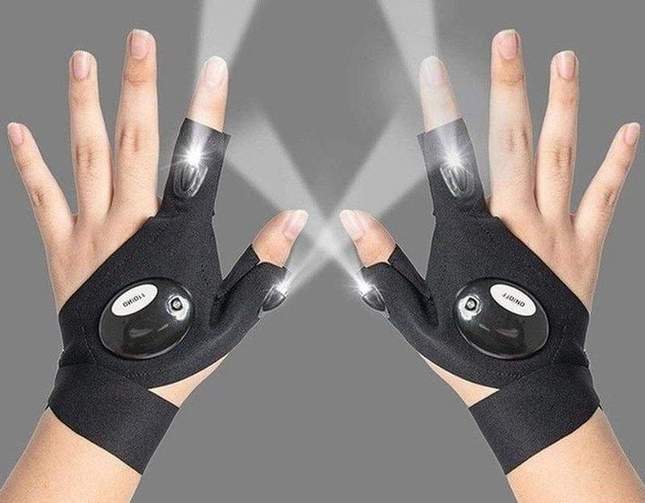 перчатки с фонариком