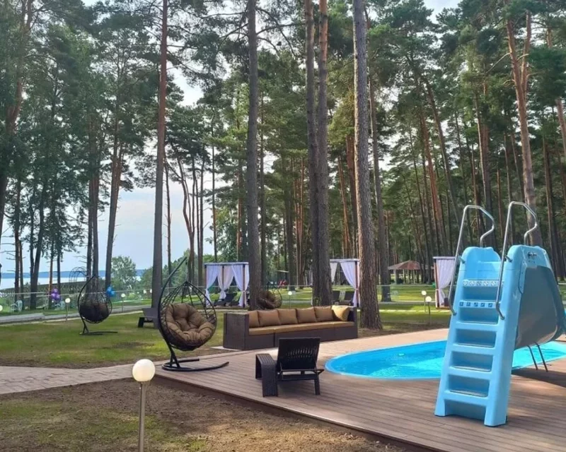 Территория санатория в Беларуси