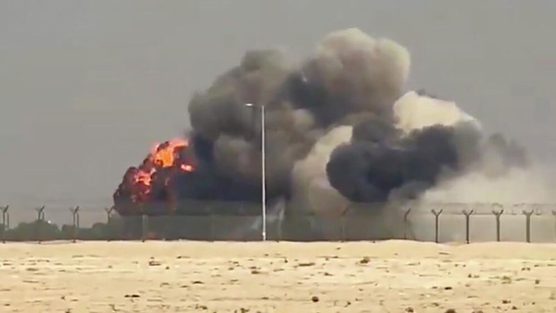 Крушение индийского самолета в дубае пожар