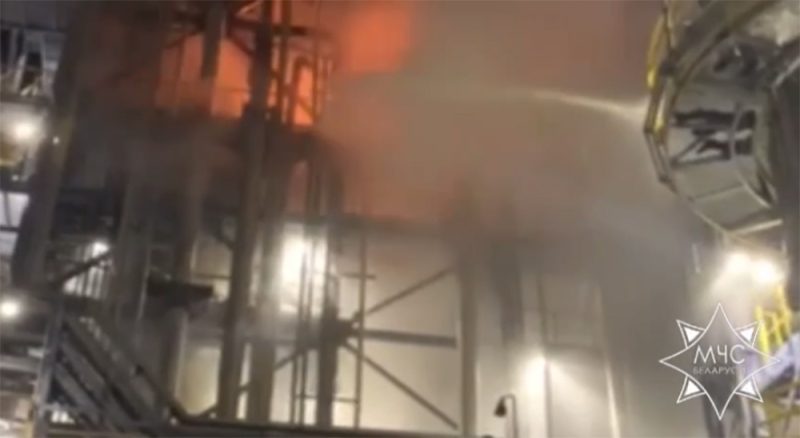 Пожар на заводе "Нафтан"
