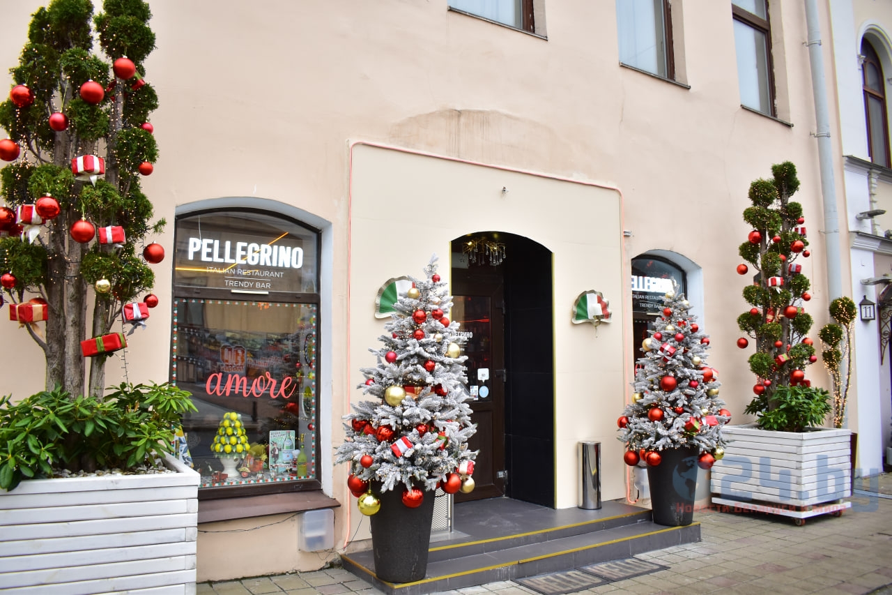 новогоднее оформление на улице