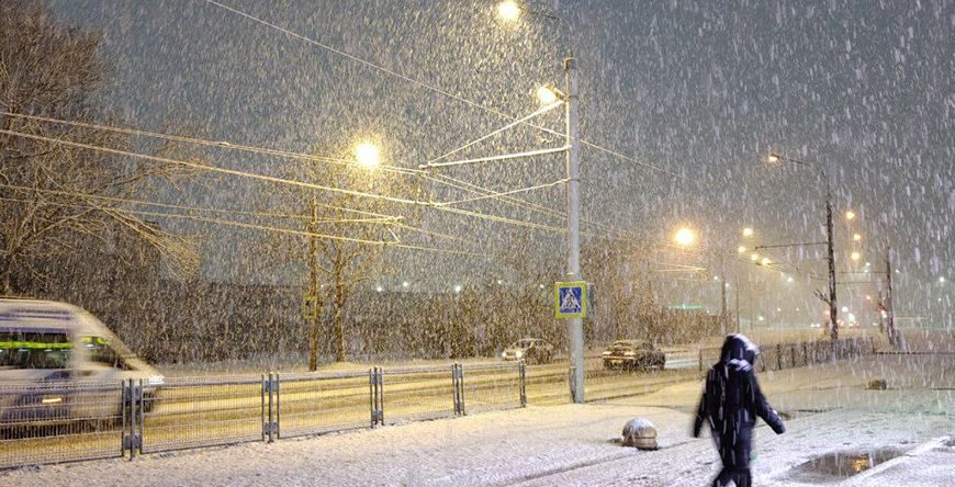 Снег в Минске