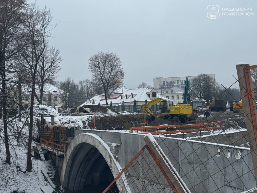 мост через реку Юрисдику реконструкция демонтаж строительные работы Гродно