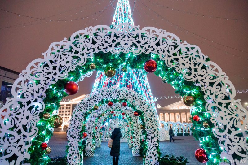 Оформление Минска в Новому году